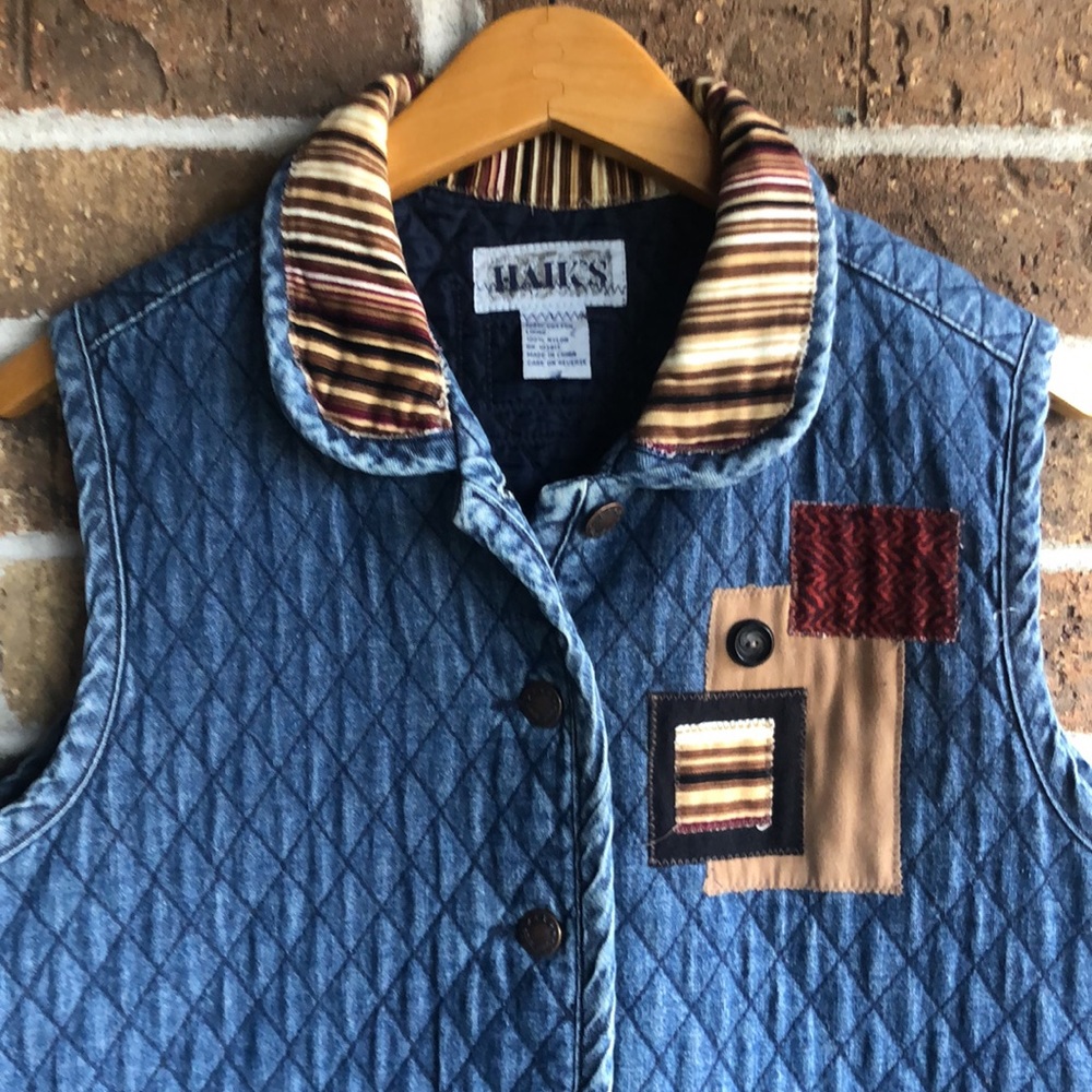 Haik's Quilted Denim Vest - Picture 2 of 7